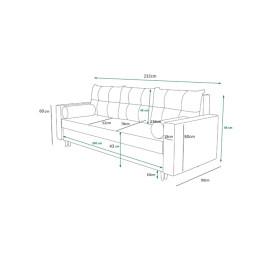 Sofa rozkładana SEVA - to twój dzień