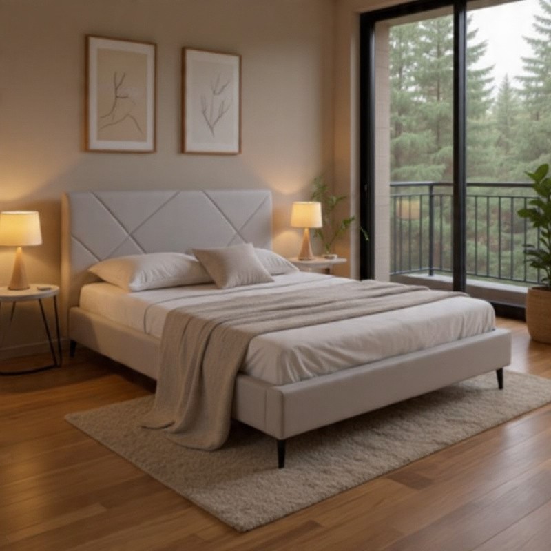 Łóżko LONA 160x200 cm - rano tu zaczynasz, wieczorem wracasz