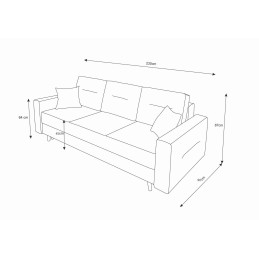 Sofa rozkładana NOMO - dobrze wygląda, świetnie działa