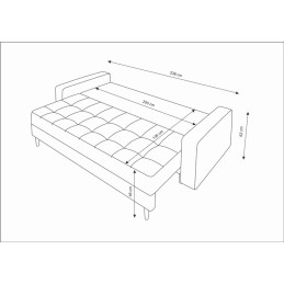 Sofa rozkładana LARIO- konkret, który dobrze się siedzi.
